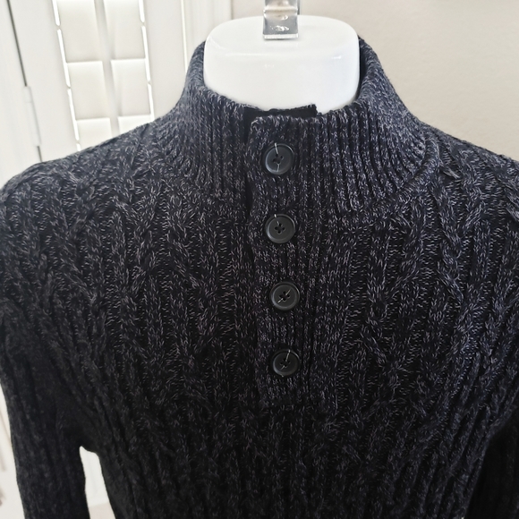 Tasso Elba Knit Sweater 4 Button High End Heavy XL - Picture 7 of 11